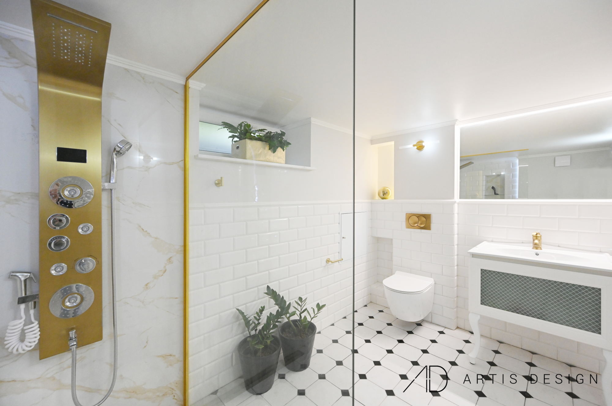 Projekt: Elegancka łazienka  | Artis Design: Studio projektowe